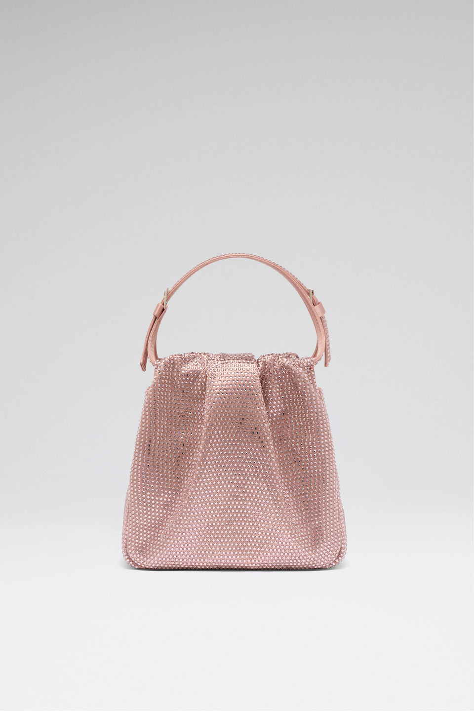 Vittoria Full Crystal Bag Powder Satin And Vintage Rose Crystals