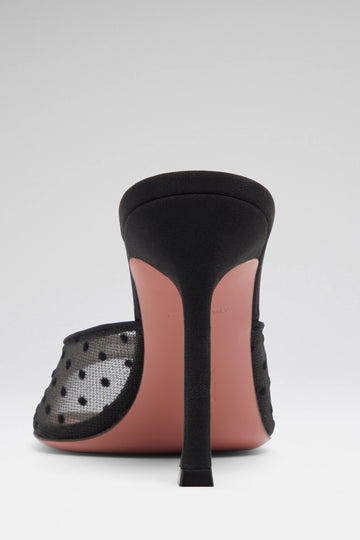 Alexa Slipper 95 Black Lace Polka-Dot