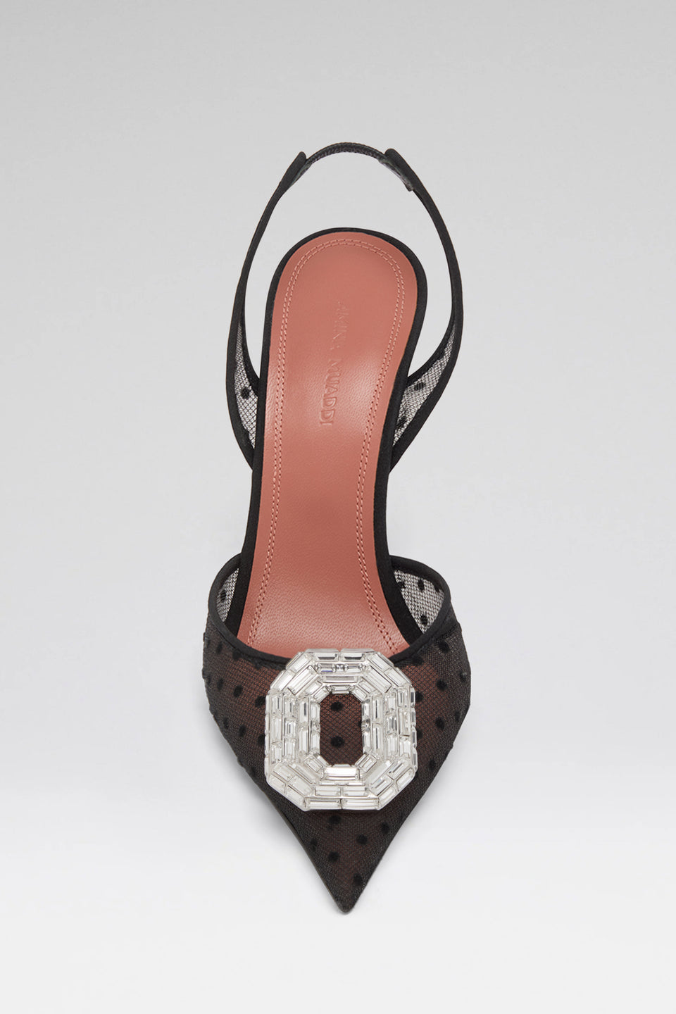 Camelia Sling 105 Black Polka-Dot Lace