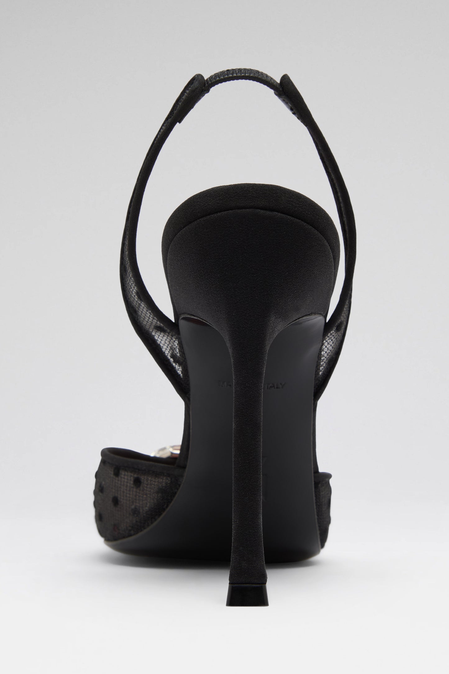 Camelia Sling 105 Black Polka-Dot Lace