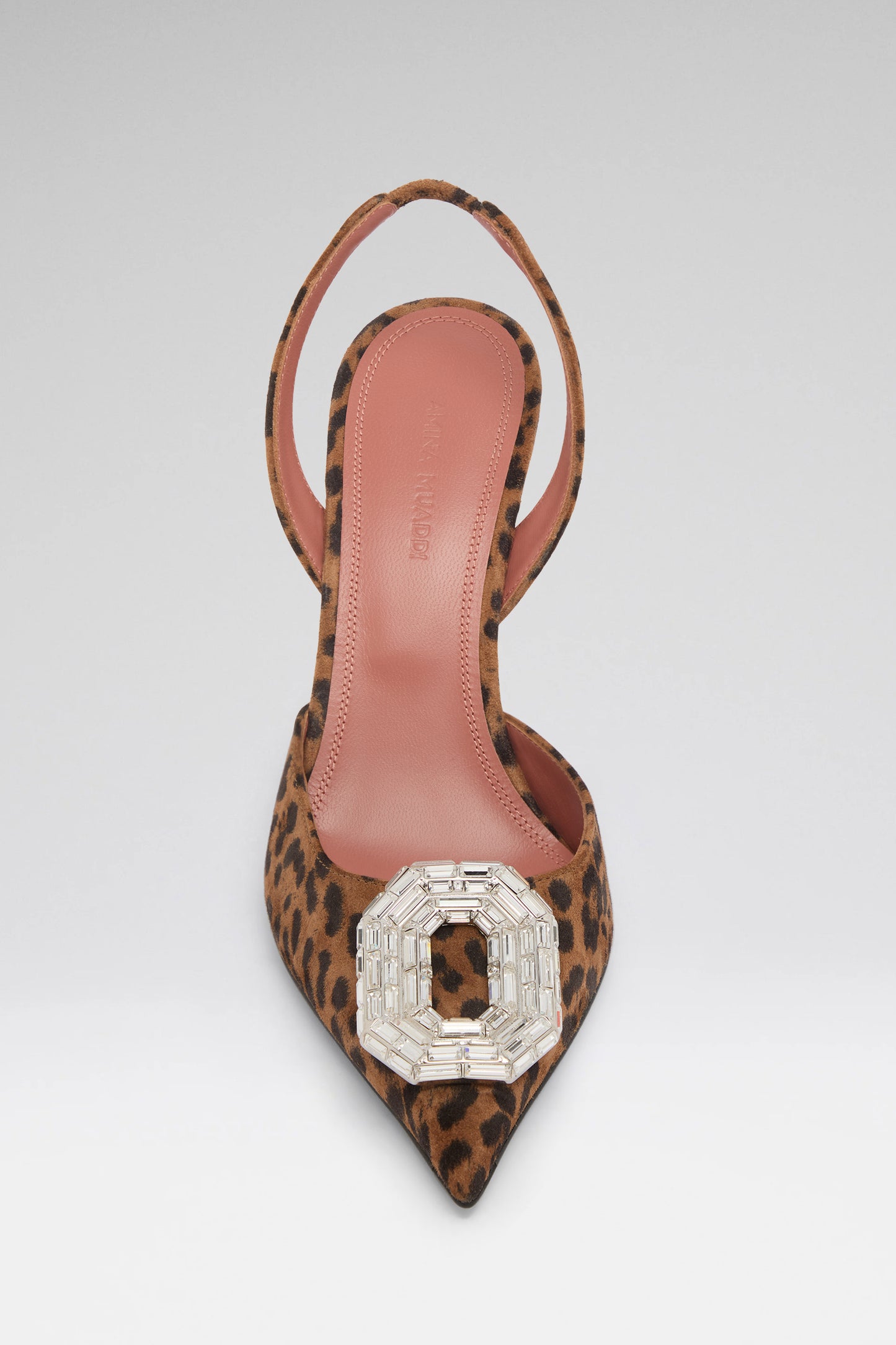 Camelia Sling 90 Leopard Printed Suede