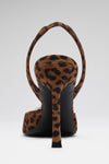 Camelia Sling 90 Leopard Printed Suede