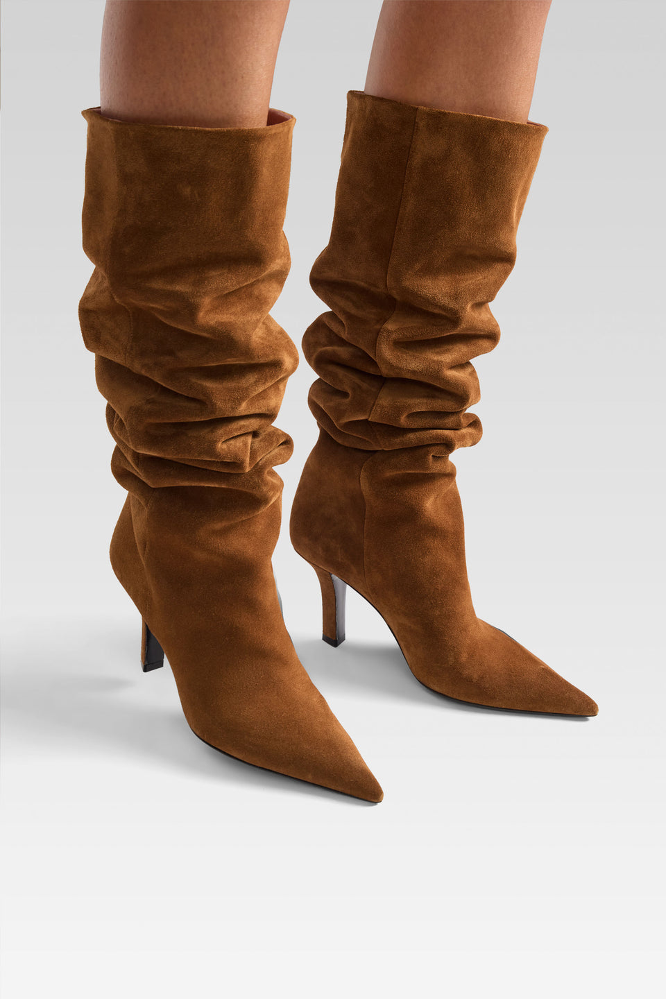Christine Slouch Boot 80 Cognac Crosta