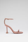 Gigi Sandal 95 Powder Satin And Vintage Rose Crystals