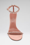Gigi Sandal 95 Powder Satin And Vintage Rose Crystals