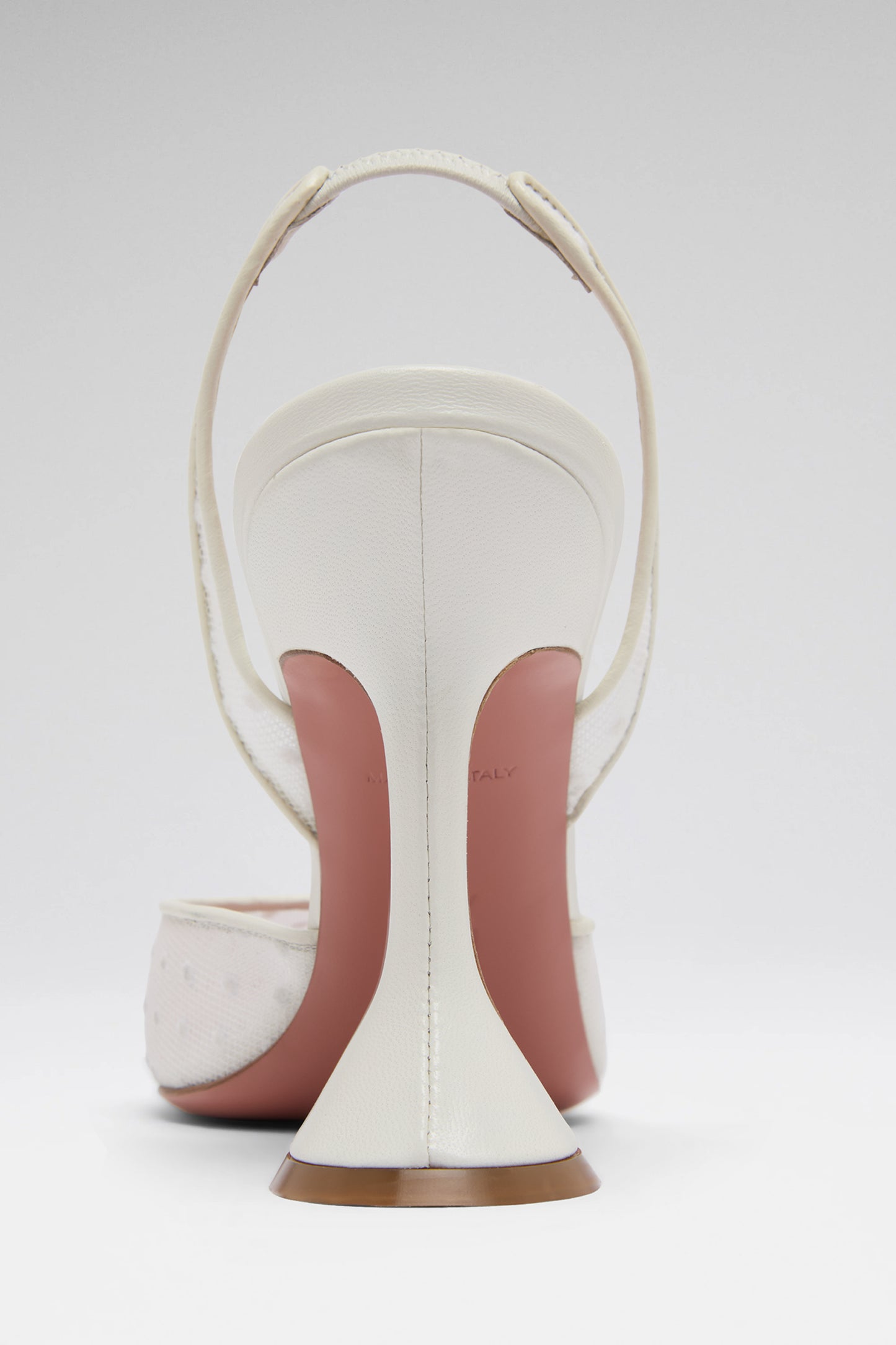 Holli Sling 95 White Polka-Dot Lace