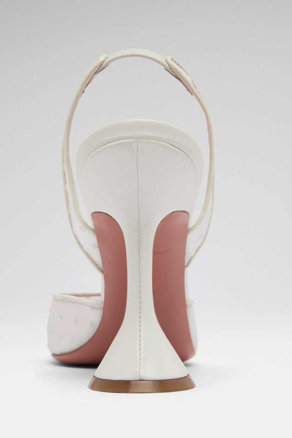 Holli Sling 95 White Polka-Dot Lace