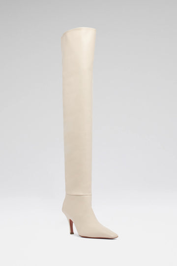 Jamie Thigh High 80 Almond Calf