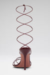 Lori Lace Up 95 Wine Patent And Shiny Wine Heel