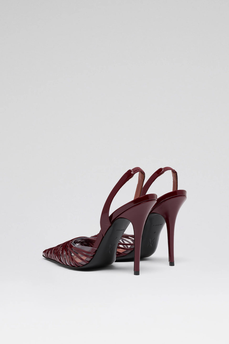 Lori wine patent luxury slingbacks
