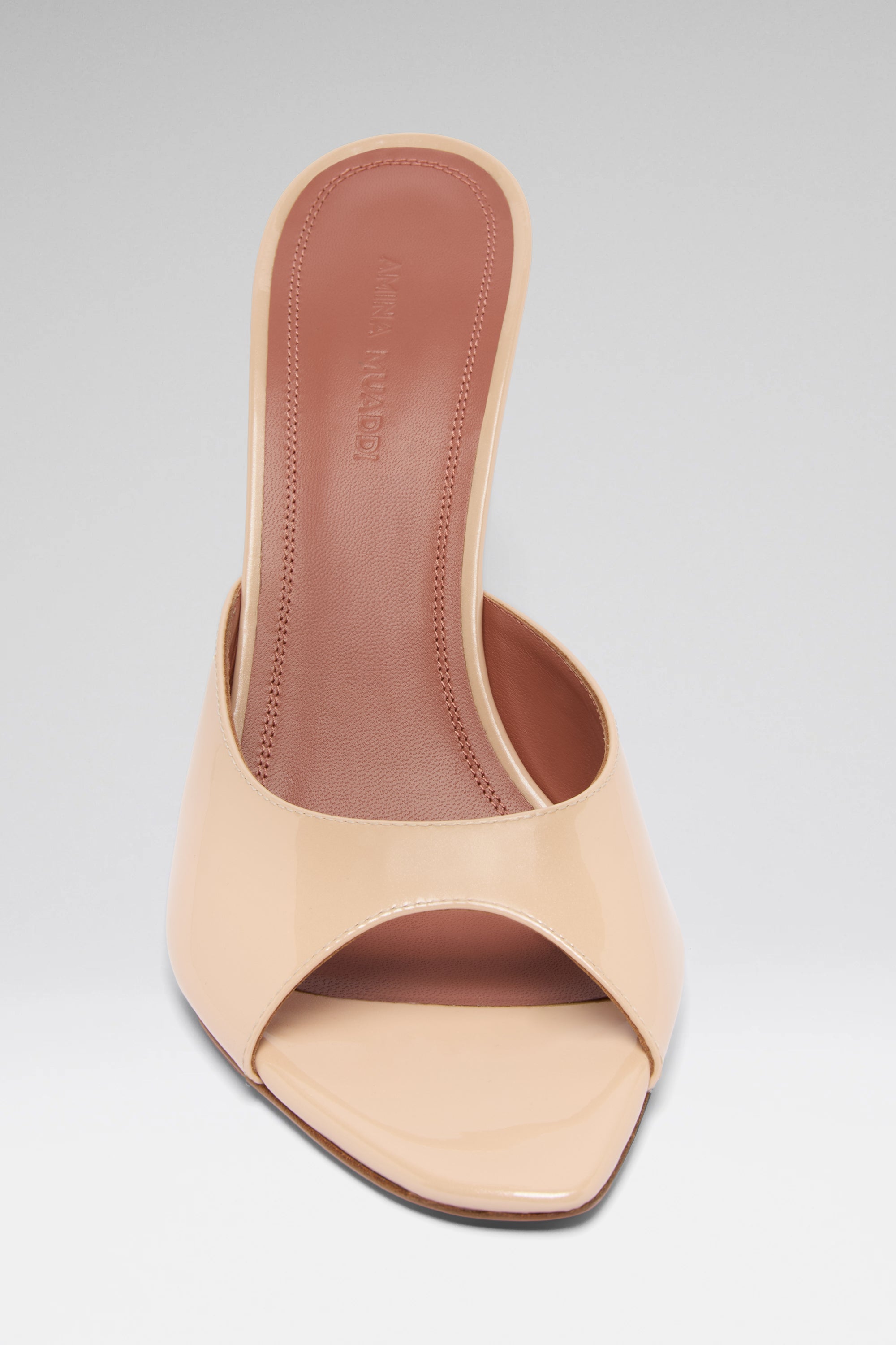  SLIPPER ベージュ Alexa 95 Champagne Pearly Patent Slippers | Luxury Shoes For Women