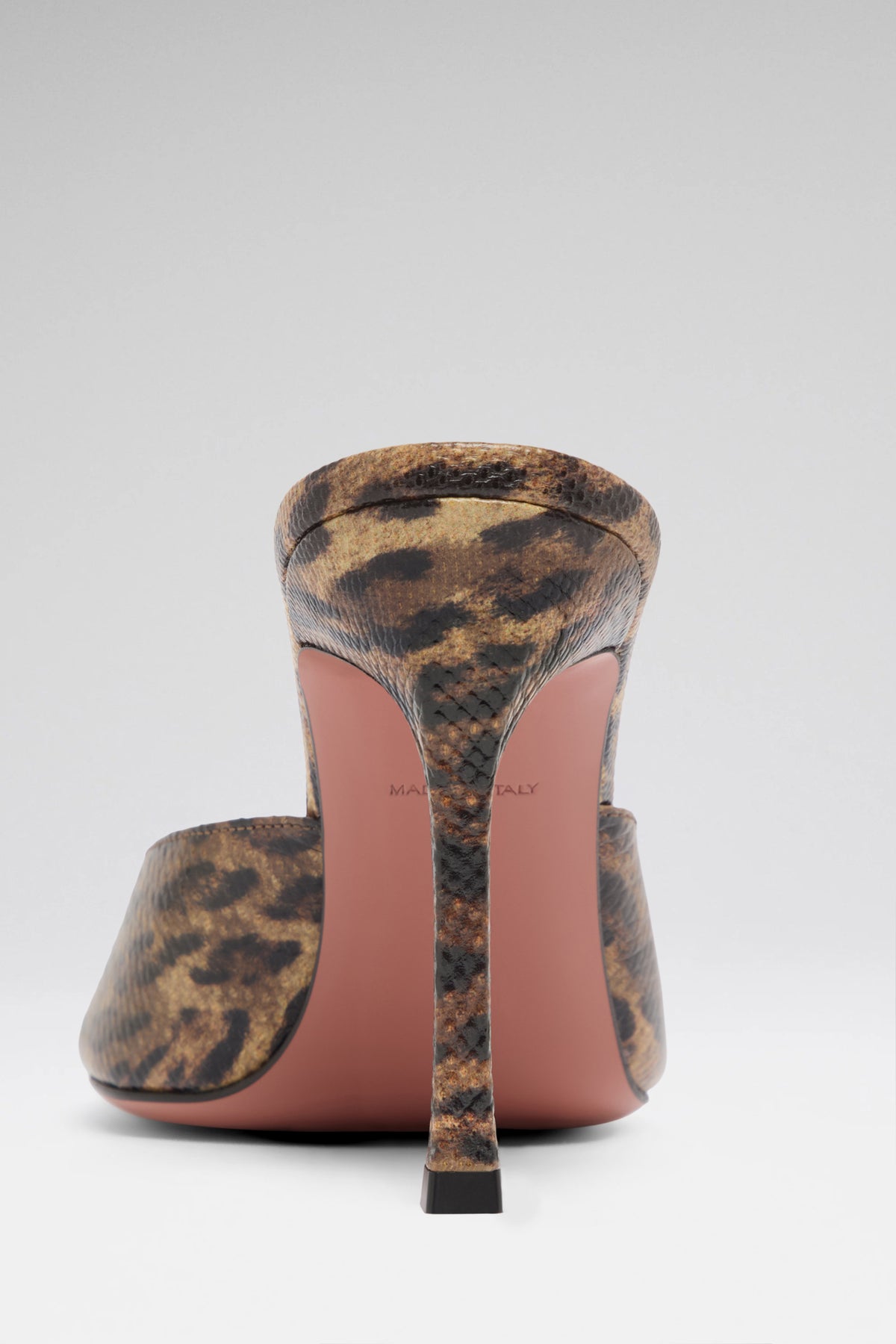 Alexa 95 Leopard Snake Slippers | Amina Muaddi Luxury Shoes For Women