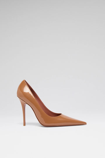 Barbara Pump 105 Latte Pearly Patent