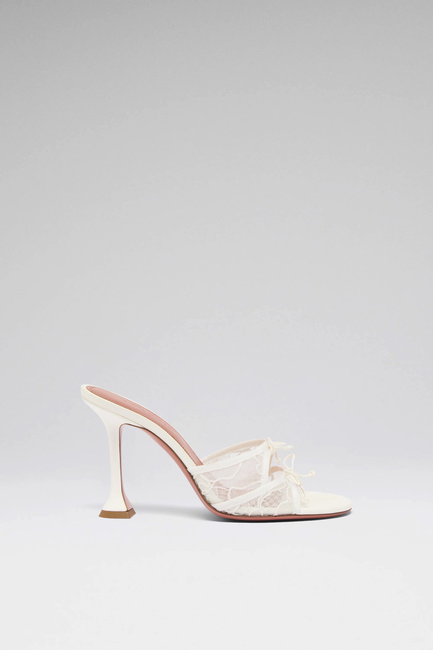 Eleonora 95 luxury ivory lace slippers 