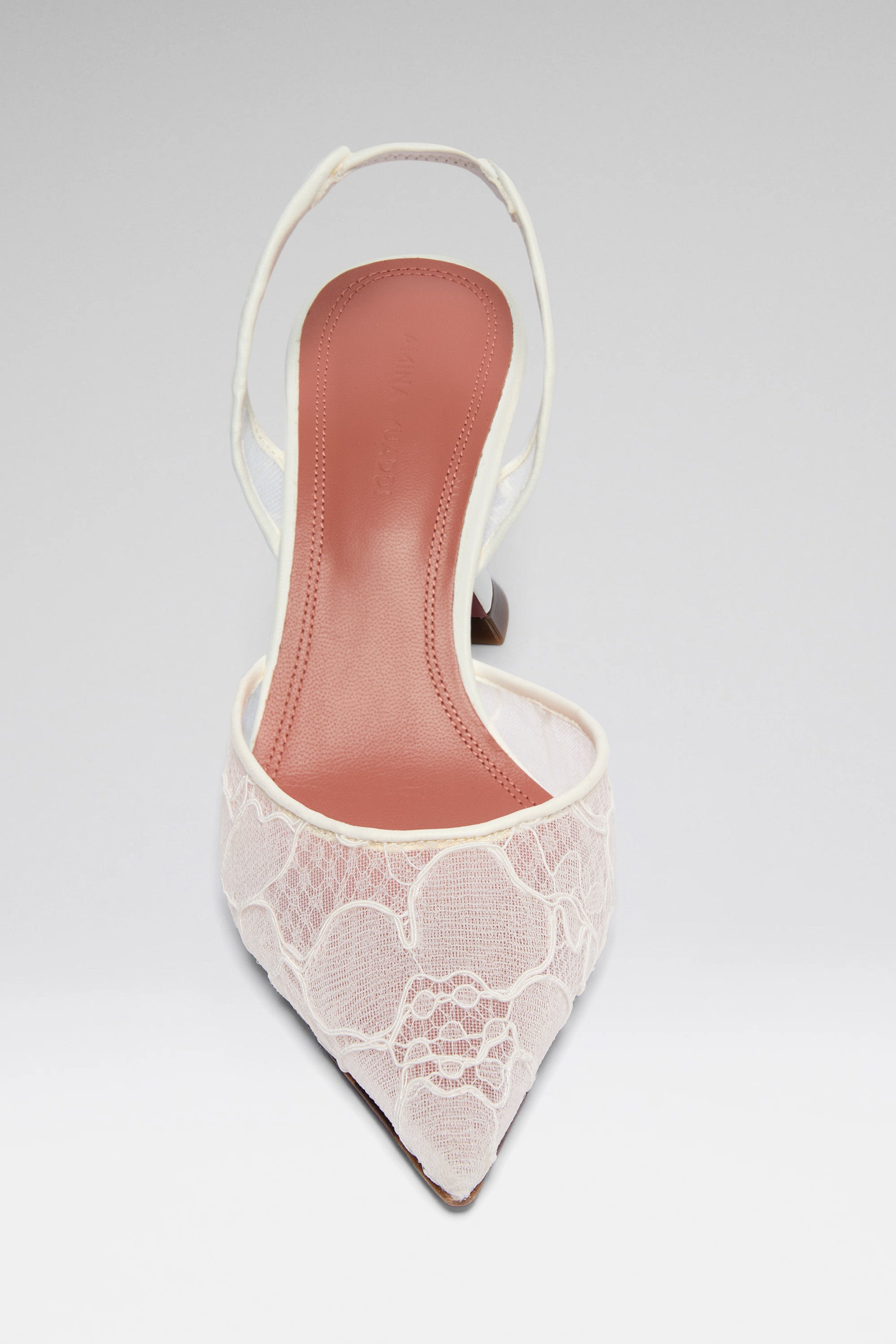 Holli 70 Ivory Lace Slingbacks | Luxury Shoes For Women