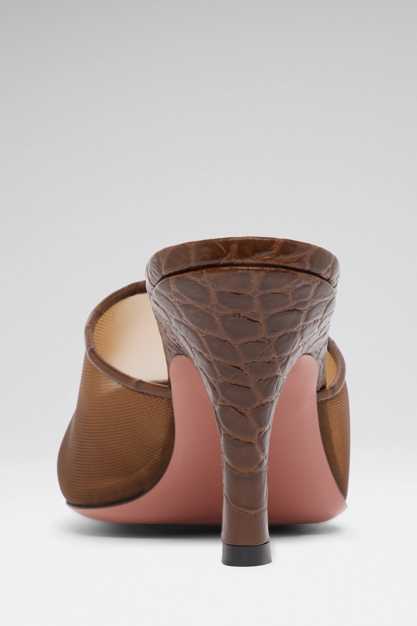 Jamie 80 luxury tulle and croc mules