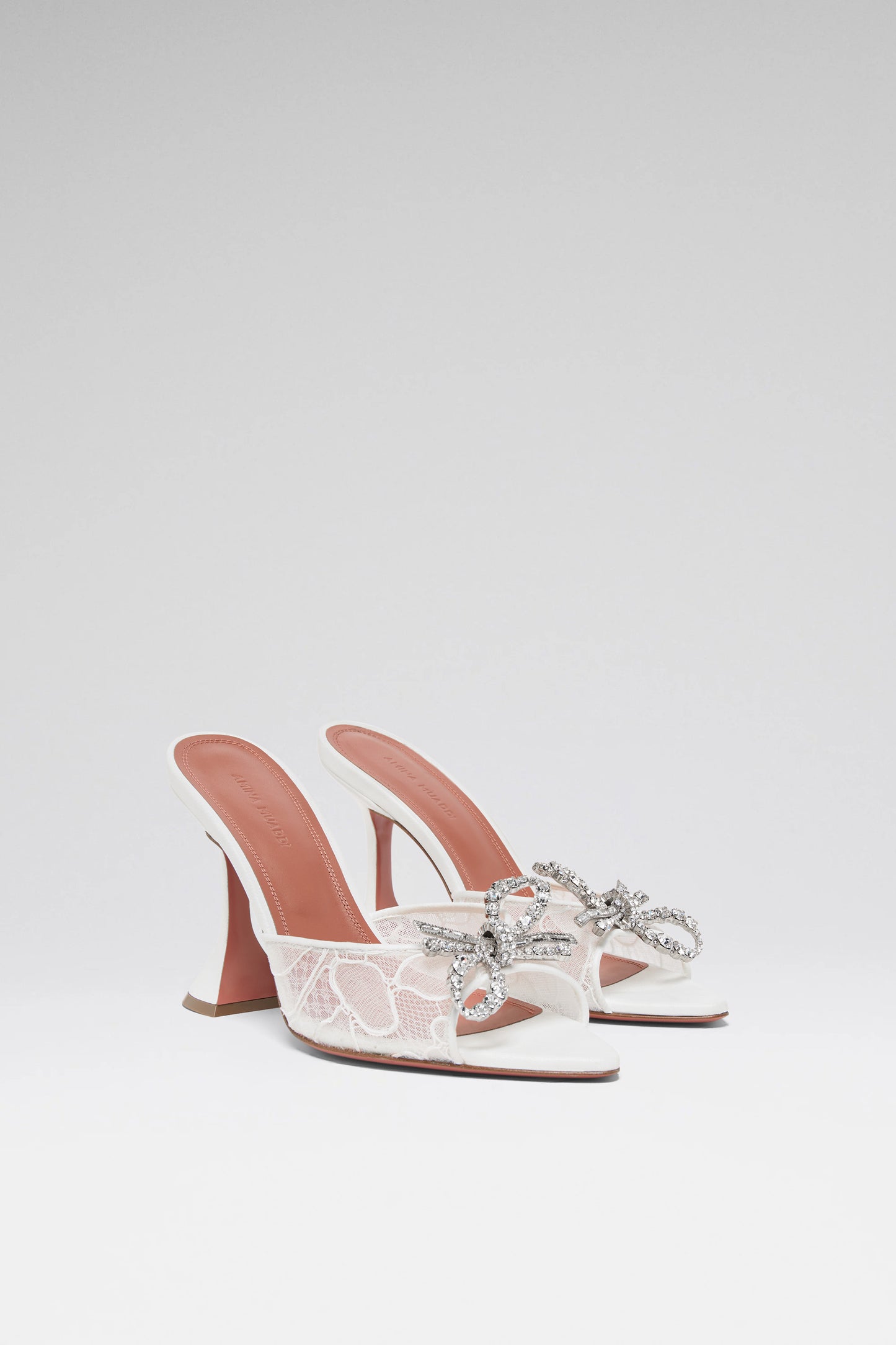 Rosie 95 luxury satin lace slippers