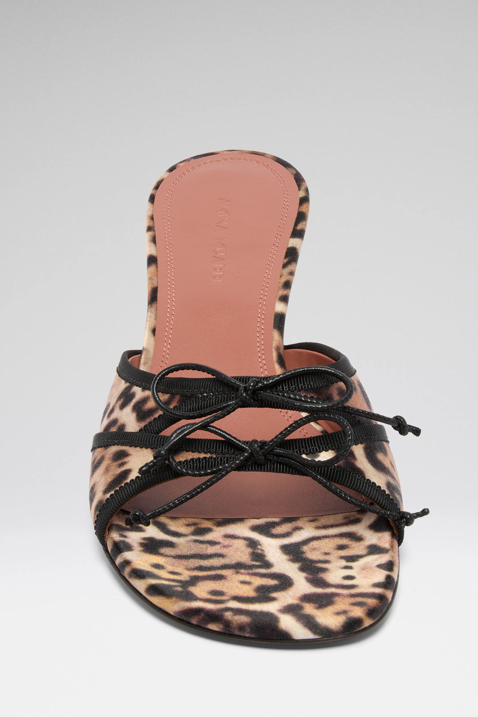 Eleonora 45 luxury leopard satin slippers