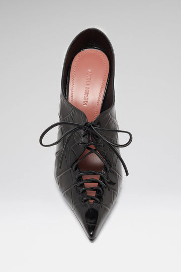 Kim Mule 105 Black Printed Croc