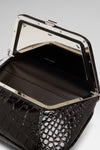 Ami Bag Brown Shiny Croco