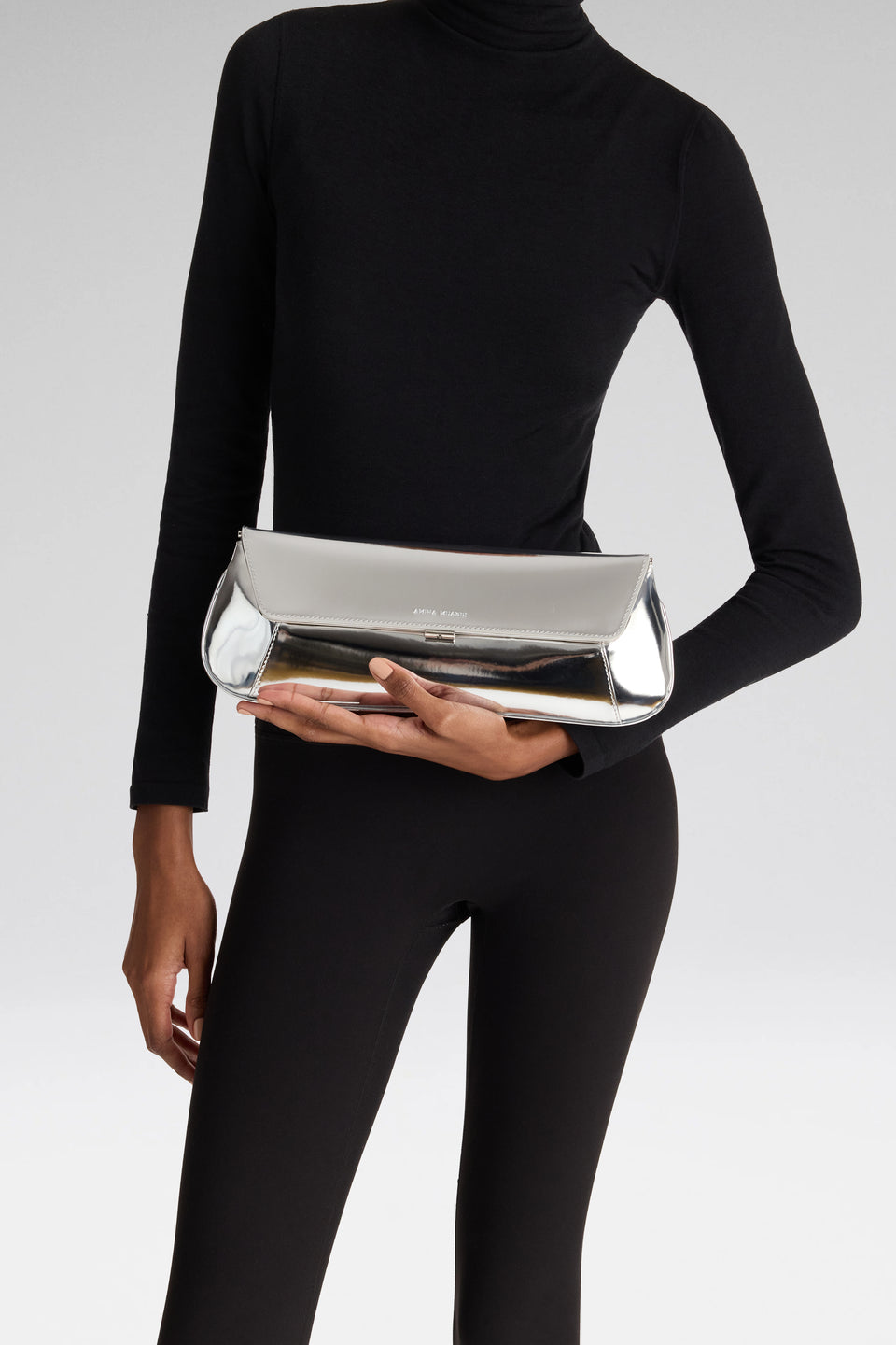 Ami Clutch Silver Mirror