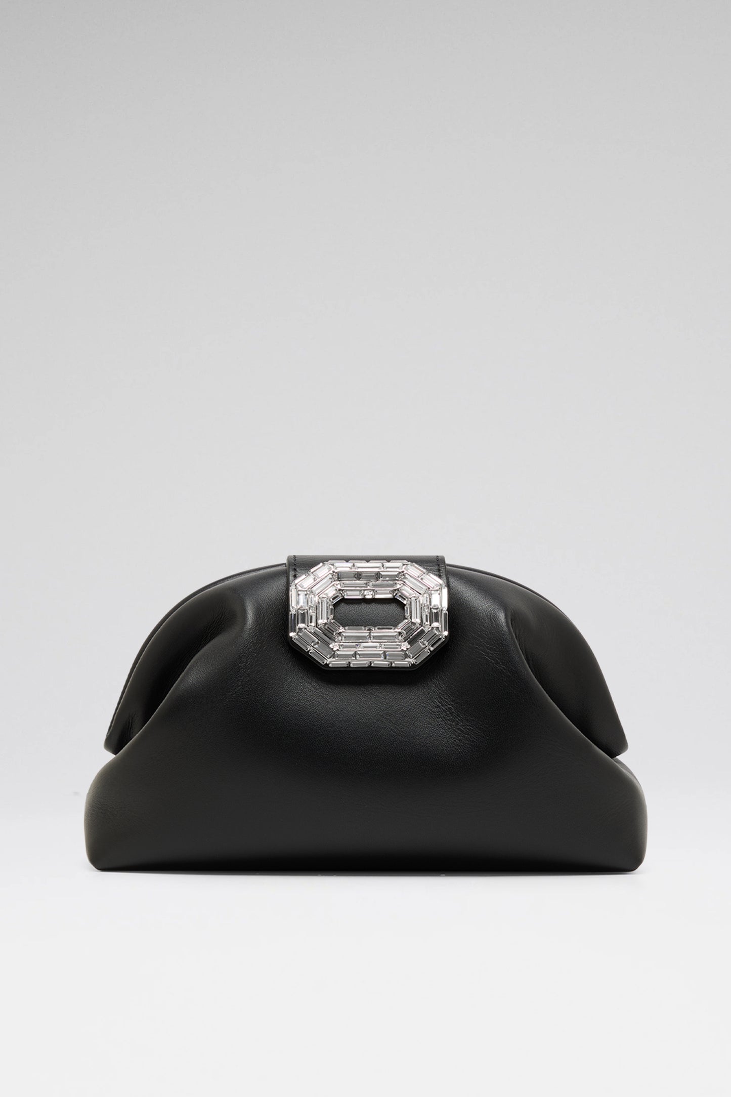 Camelia Clutch Black Nappa
