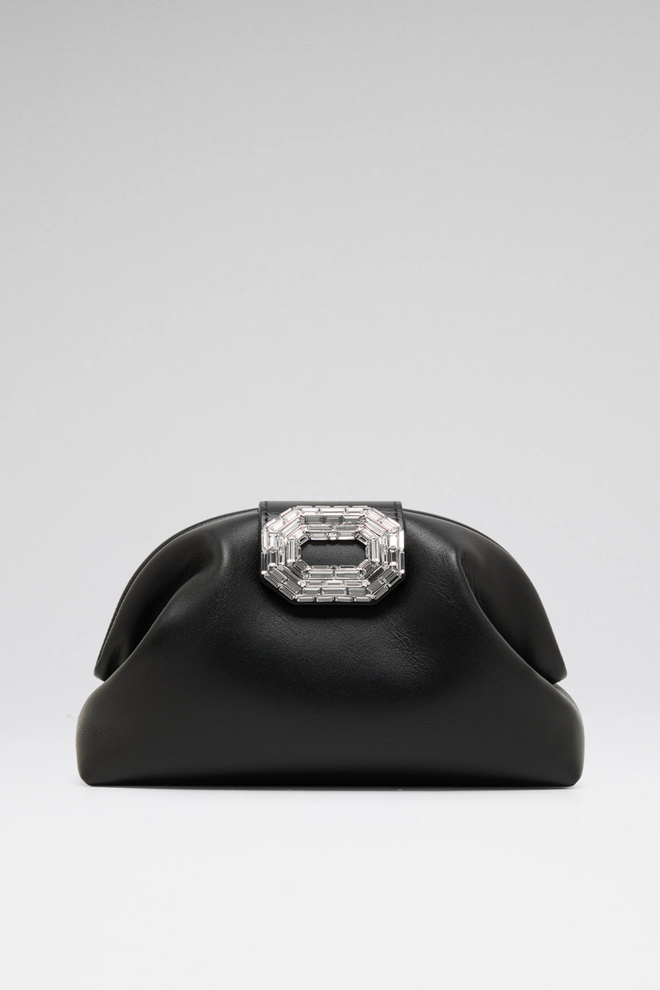 Camelia Clutch Black Nappa