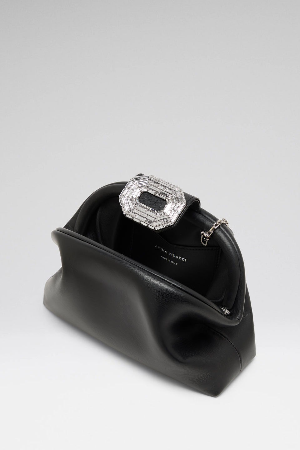 Camelia Clutch Black Nappa