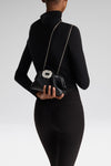 Camelia Clutch Black Nappa