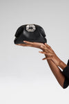 Camelia Clutch Black Nappa