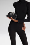 Camelia Clutch Black Nappa
