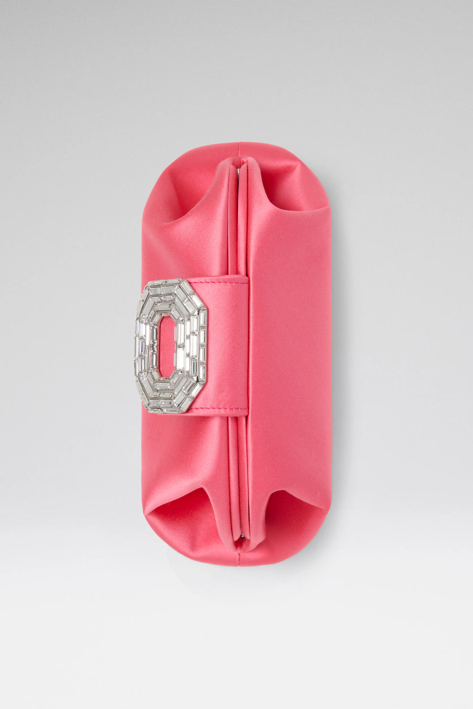 Camelia Clutch Coral Satin