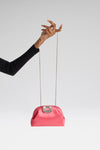 Camelia Clutch Coral Satin