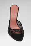 Alexa Lace Slipper 105 Black Leopard Lace