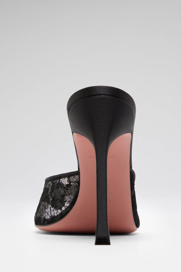 Alexa Lace Slipper 105 Black Leopard Lace
