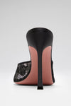 Alexa Lace Slipper 105 Black Leopard Lace