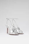 Anok 105 luxury silver mirror sandals
