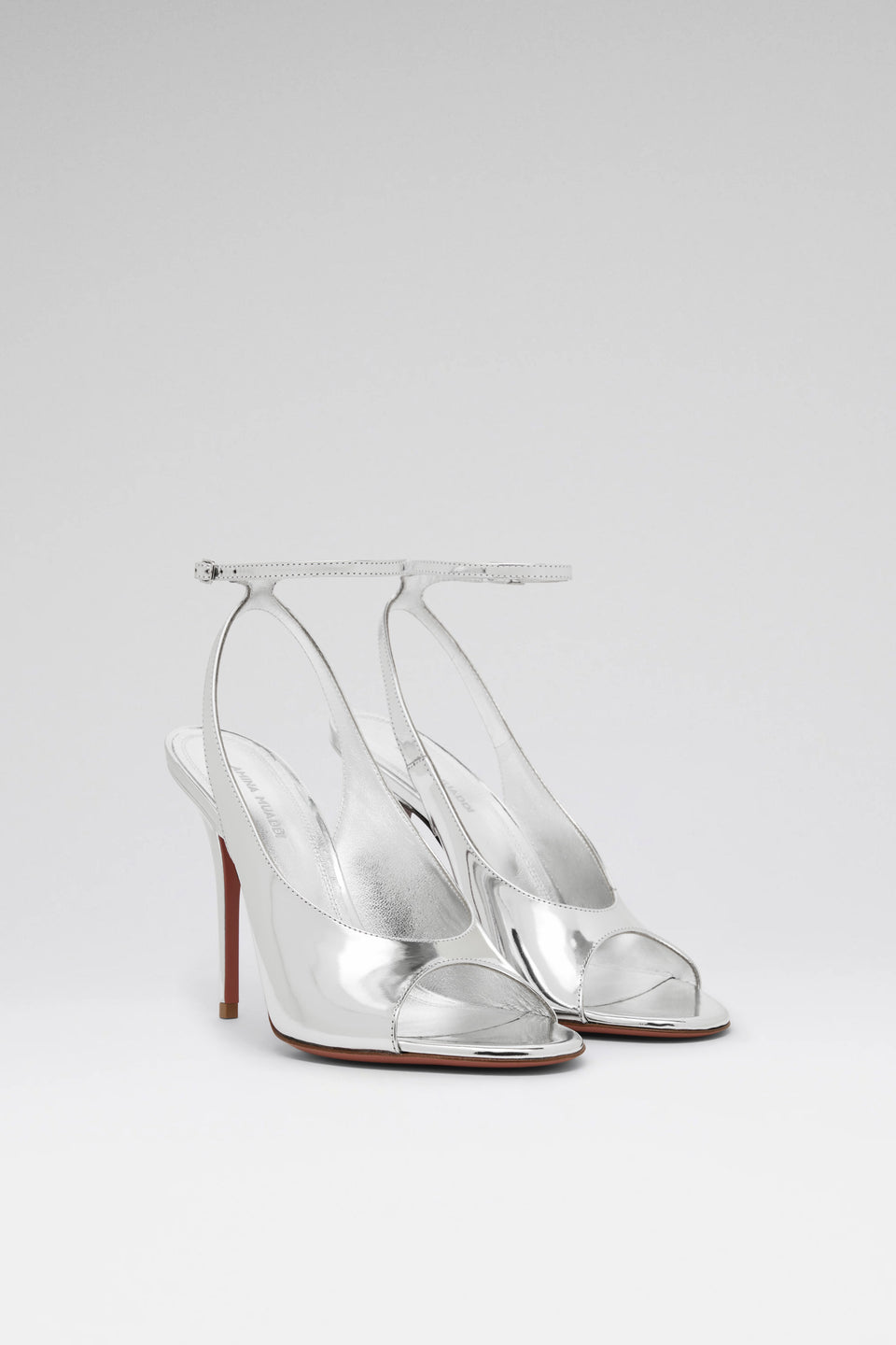 Anok 105 luxury silver mirror sandals