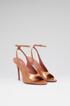 Anok 105 luxury latte pearly patent sandals
