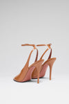 Anok 105 luxury latte pearly patent sandals for women