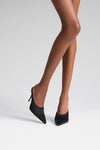 Felicia Mule 100 Black Satin
