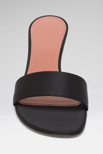 Andreea Slipper 45 Black Satin