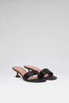 Andreea Slipper 45 Black Satin