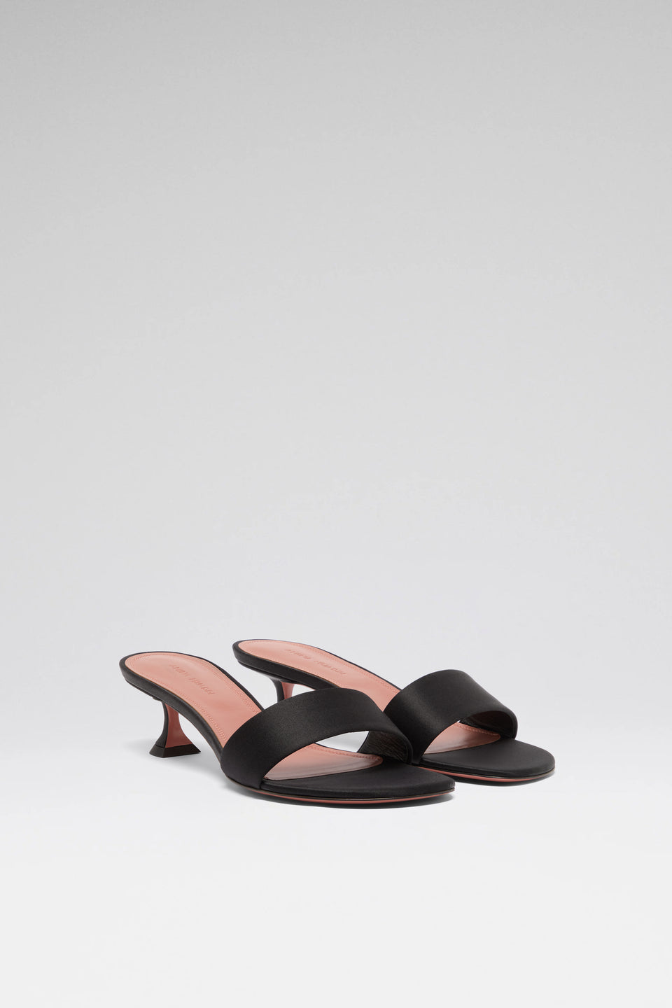 Andreea Slipper 45 Black Satin