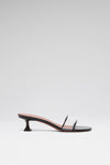 Andreea Glass Slipper 45 Black Nappa And Transparent Pvc