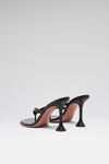 Juliette 95 luxury coffee shiny croc thong sandals for women