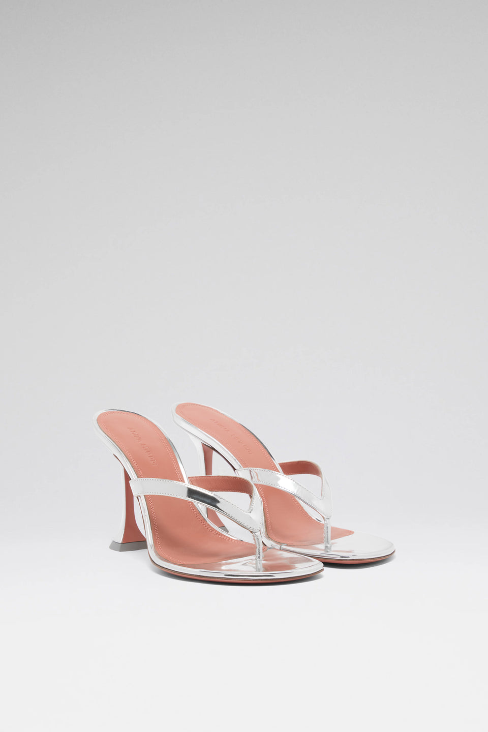 Juliette 95 luxury silver thong sandals