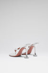 Juliette 95 luxury silver thong sandals for women