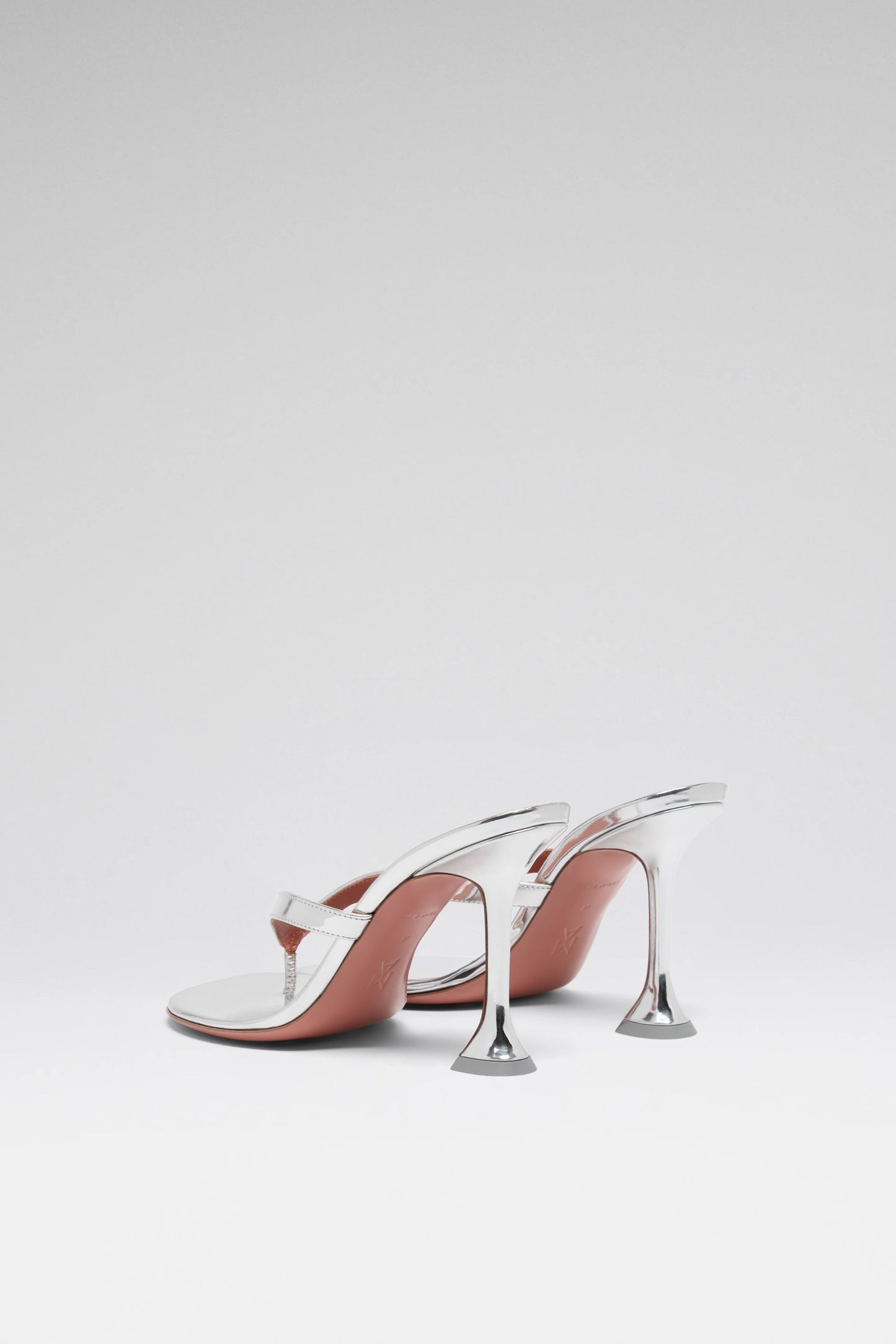 Juliette 95 luxury silver thong sandals for women
