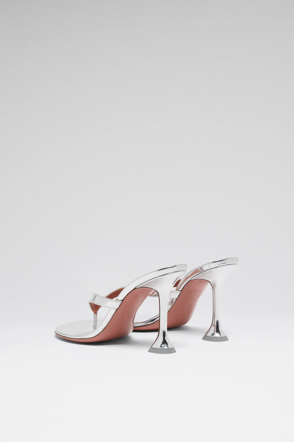 Juliette 95 luxury silver thong sandals for women